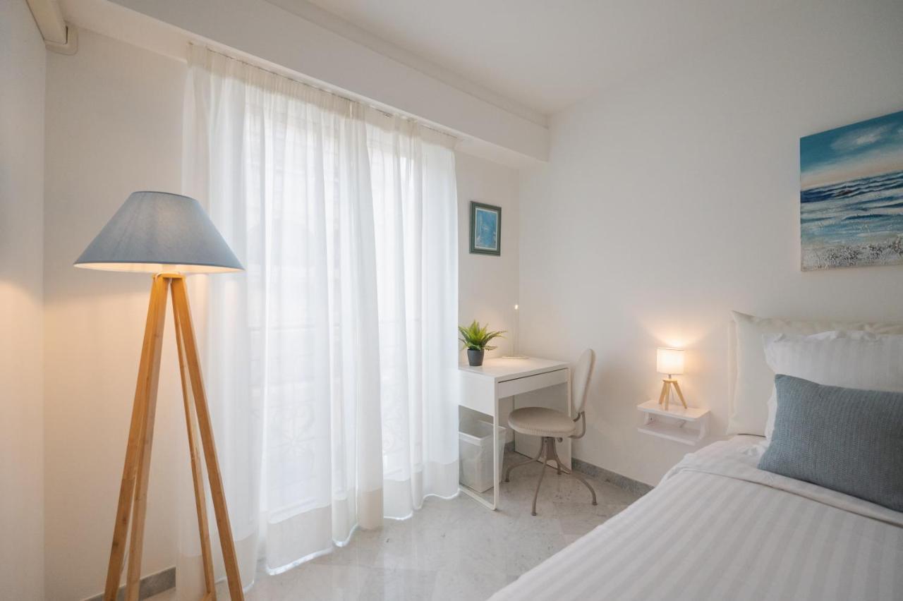 Le Victoria - Beau 2p Avec Vue Mer, Balcon, Piscine, Sauna Et Parking Prive Au Centre De Appartamento Mentone